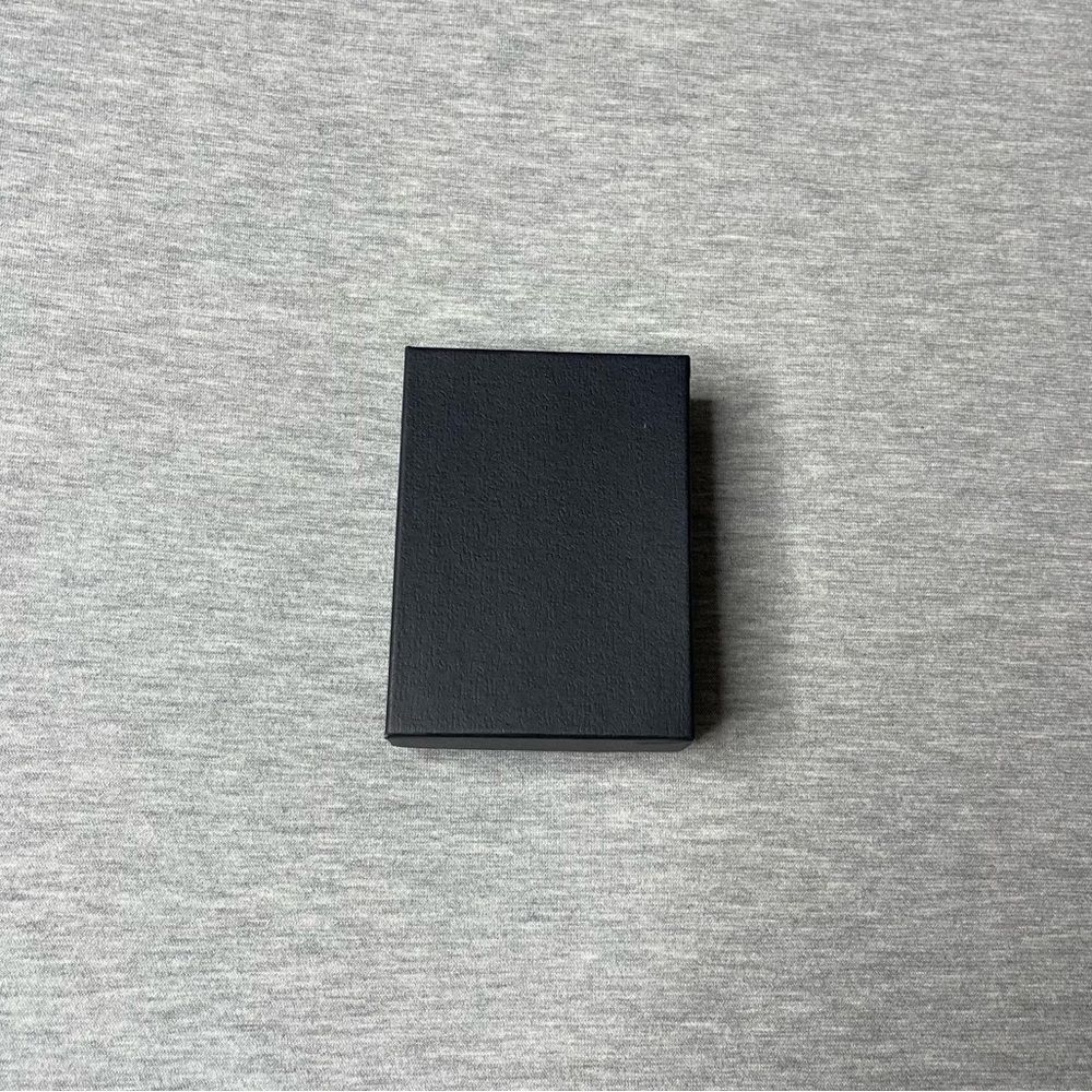 Macy’s Solid Black 4” x 3” Jewelry Necklace & Bracelet Gift Box